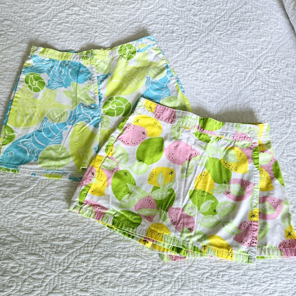 Lilly Pulitzer Girls Shorts and Skort Set Size 14